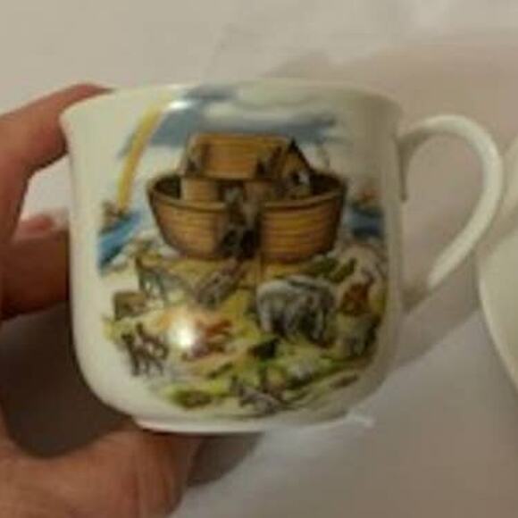 Noah's Ark 3 piece Childs Cup/Bowl/Plate Set - Picture 2 of 7